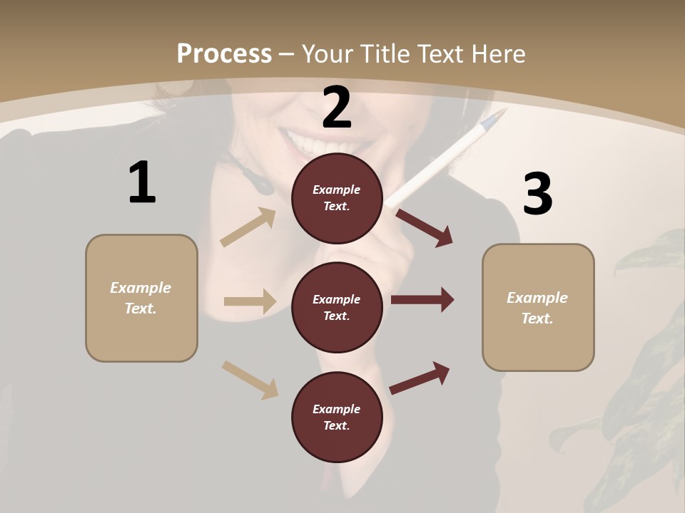 Woman Female Working PowerPoint Template