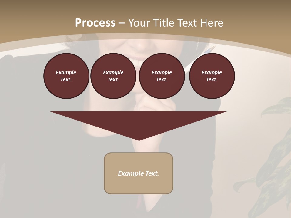 Woman Female Working PowerPoint Template