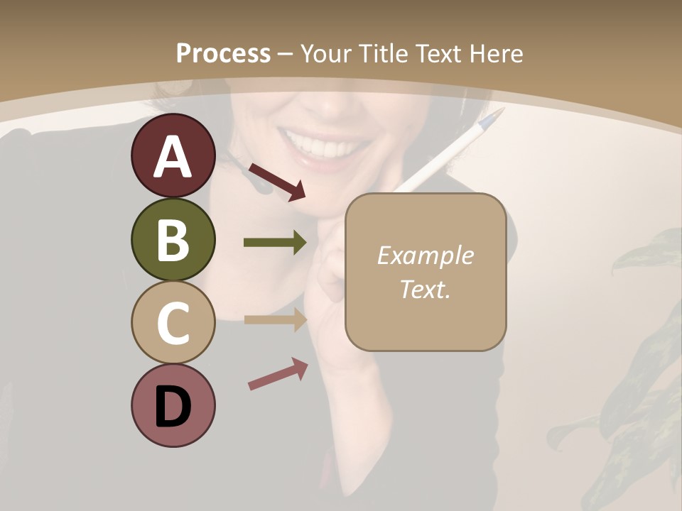 Woman Female Working PowerPoint Template