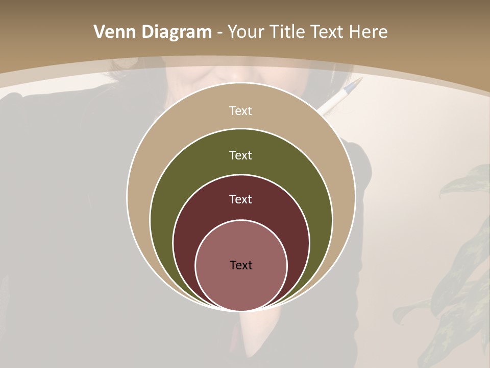 Woman Female Working PowerPoint Template