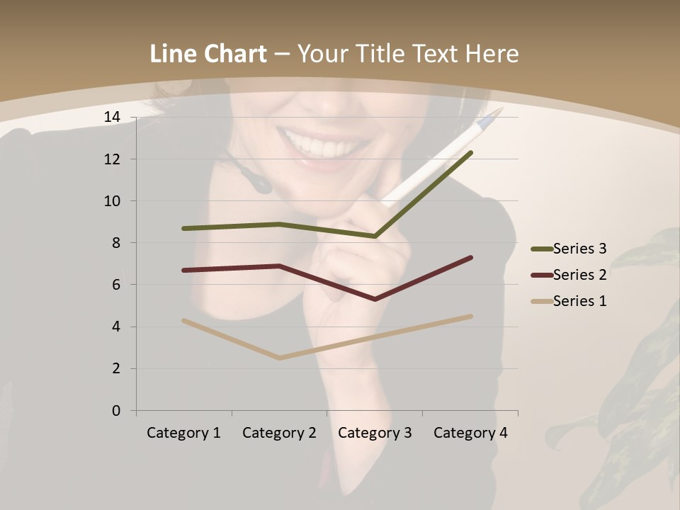 Woman Female Working PowerPoint Template