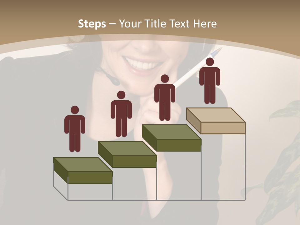 Woman Female Working PowerPoint Template