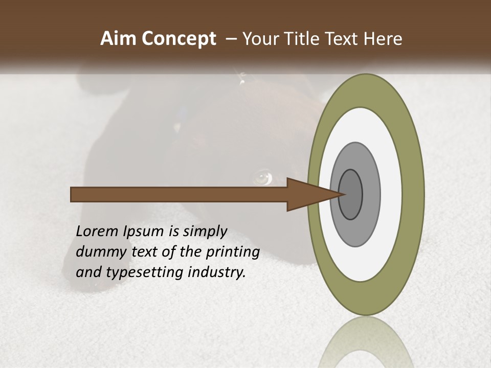 Inquisitive Indoors Fur PowerPoint Template