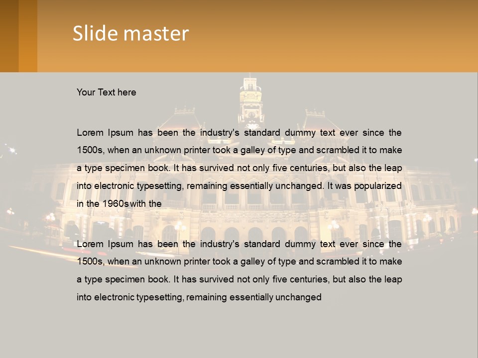 Cityscape Urban Landmark PowerPoint Template