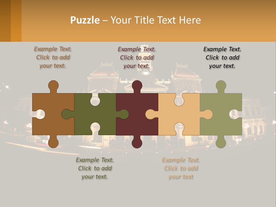 Cityscape Urban Landmark PowerPoint Template