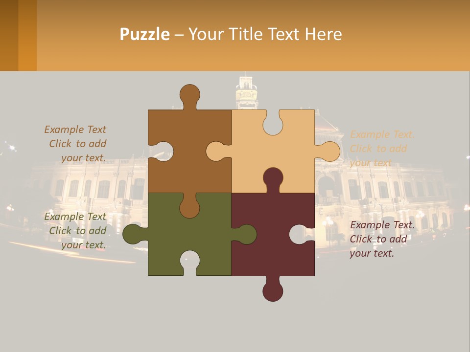 Cityscape Urban Landmark PowerPoint Template