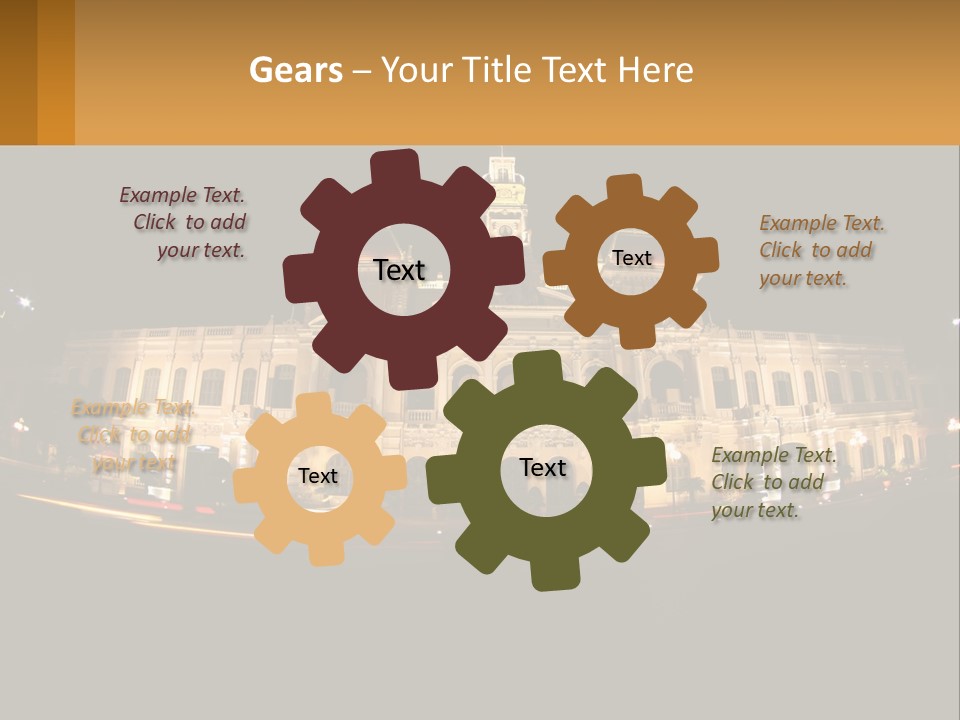 Cityscape Urban Landmark PowerPoint Template