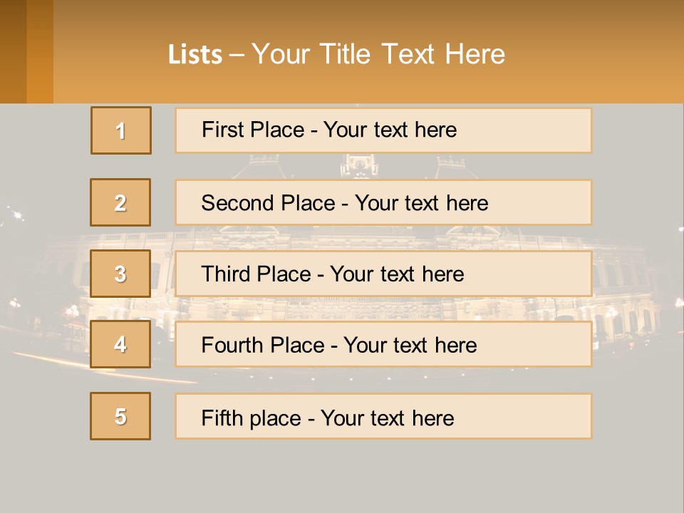 Cityscape Urban Landmark PowerPoint Template