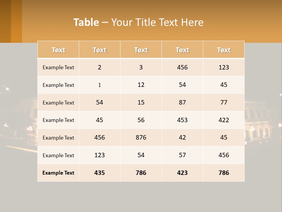 Cityscape Urban Landmark PowerPoint Template