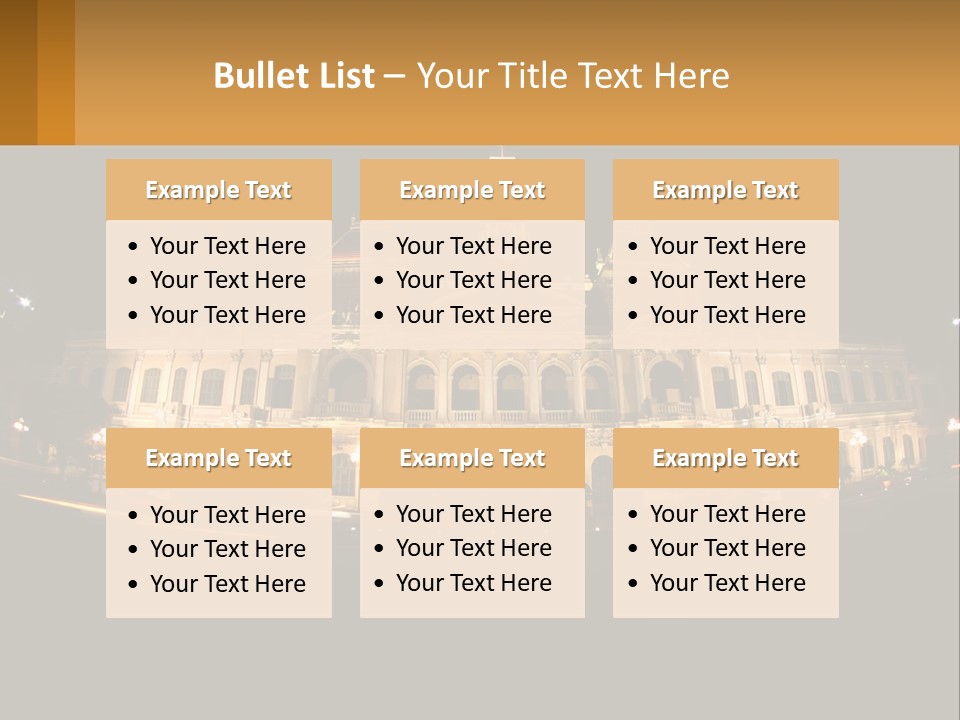 Cityscape Urban Landmark PowerPoint Template