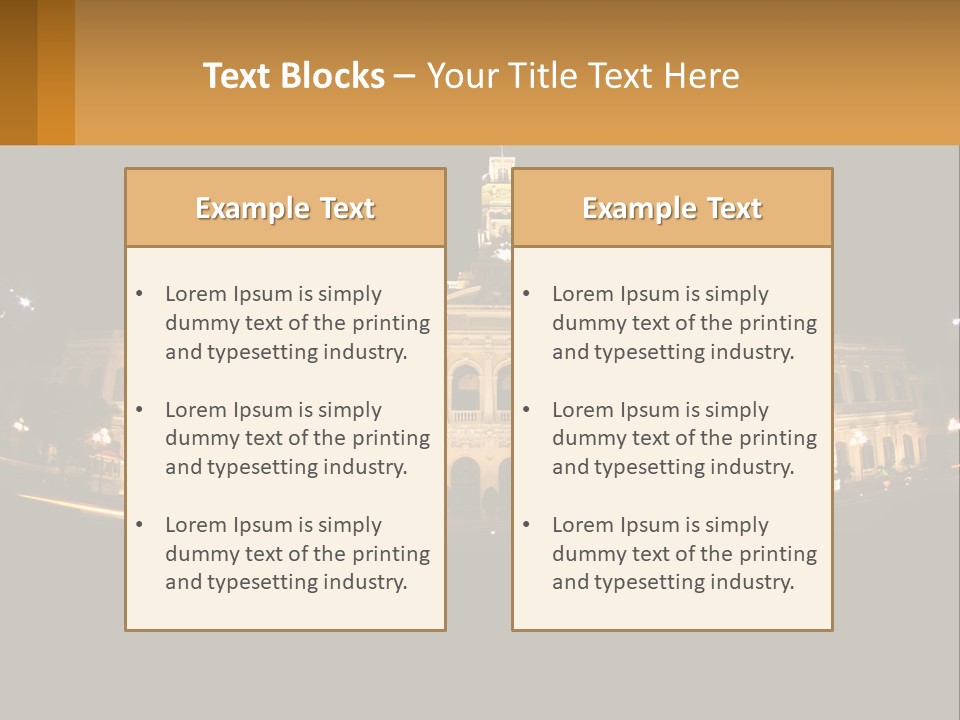 Cityscape Urban Landmark PowerPoint Template