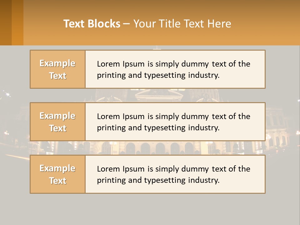 Cityscape Urban Landmark PowerPoint Template