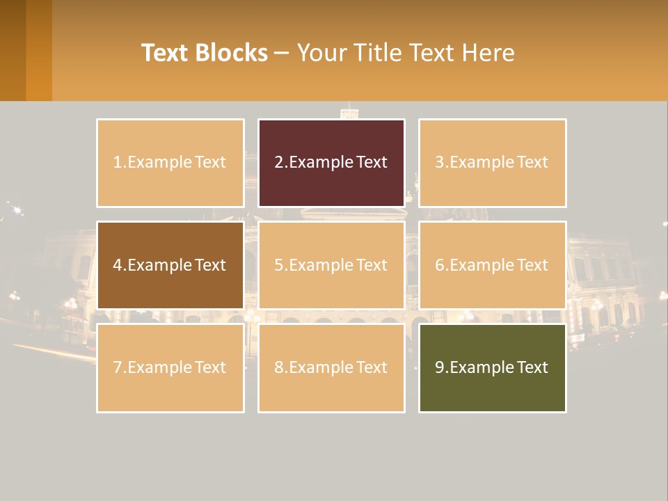 Cityscape Urban Landmark PowerPoint Template