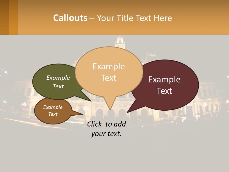 Cityscape Urban Landmark PowerPoint Template