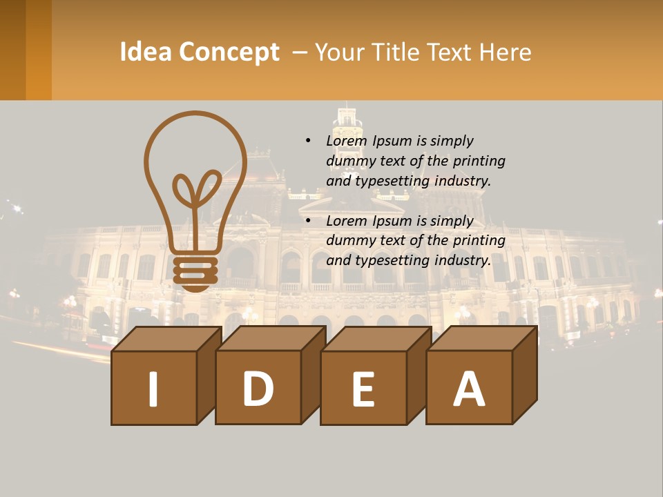 Cityscape Urban Landmark PowerPoint Template