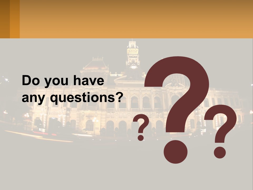 Cityscape Urban Landmark PowerPoint Template