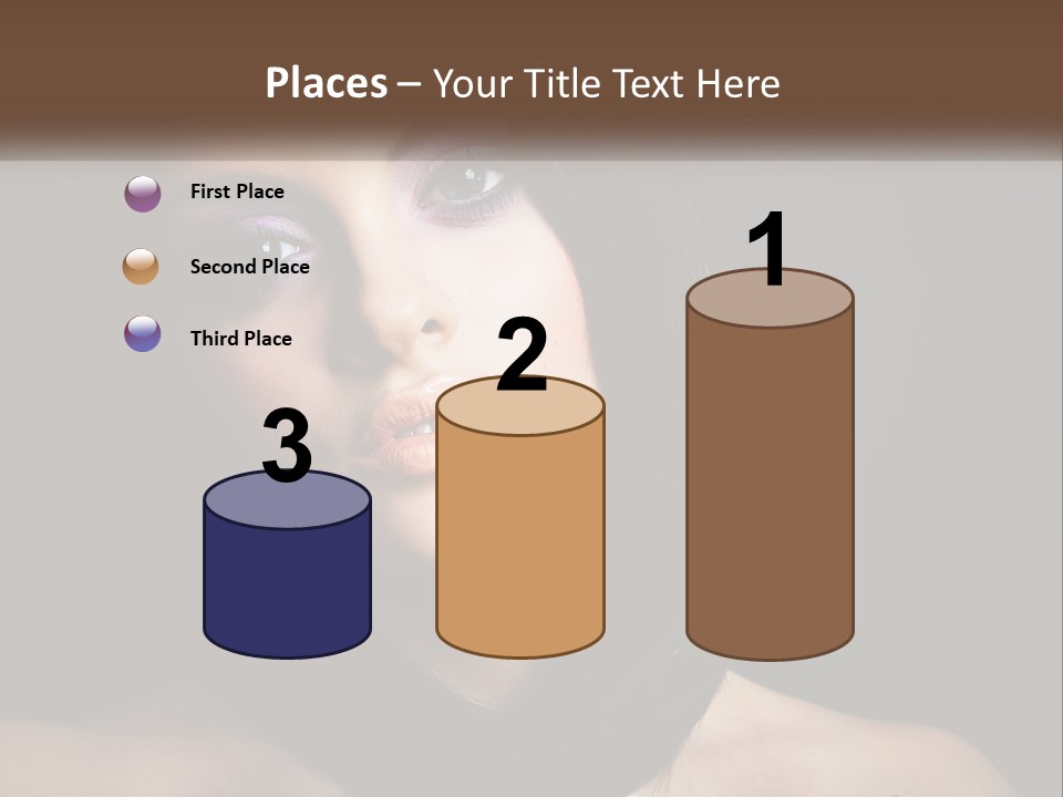 Portrait Alone Hair PowerPoint Template