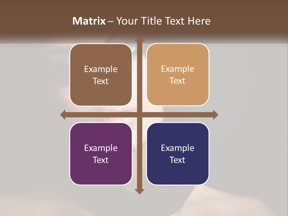 Portrait Alone Hair PowerPoint Template