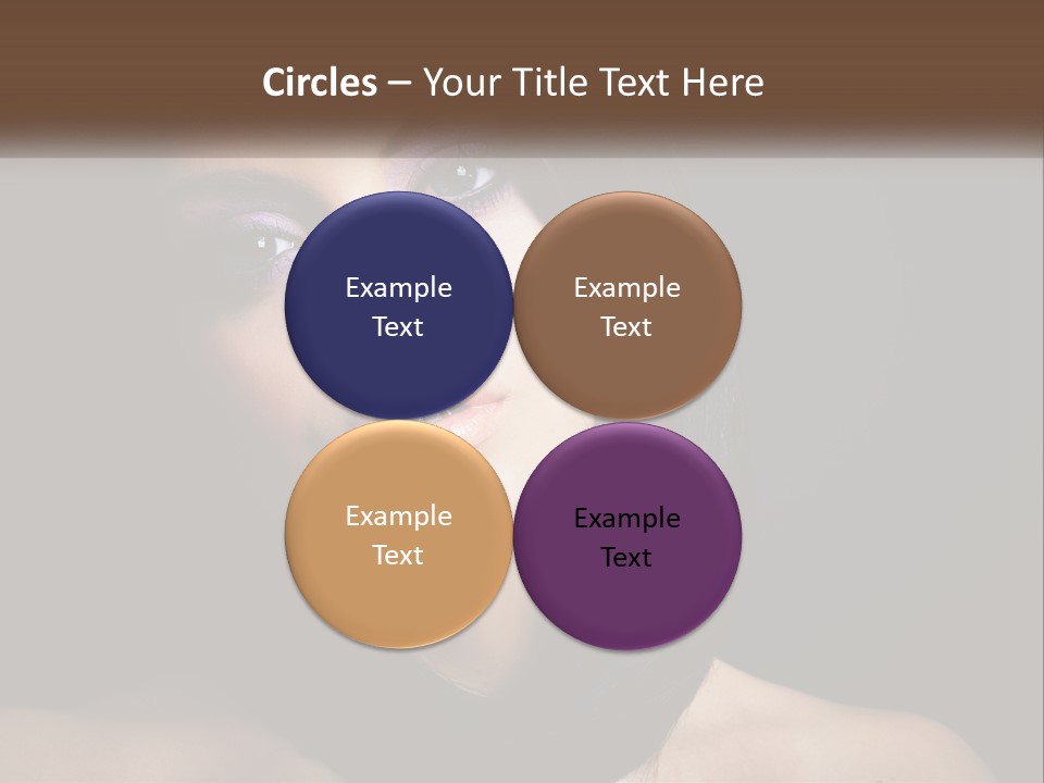 Portrait Alone Hair PowerPoint Template