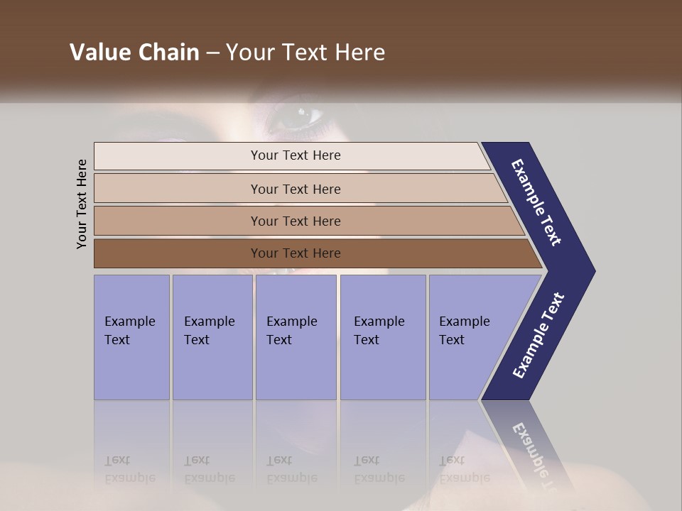 Portrait Alone Hair PowerPoint Template