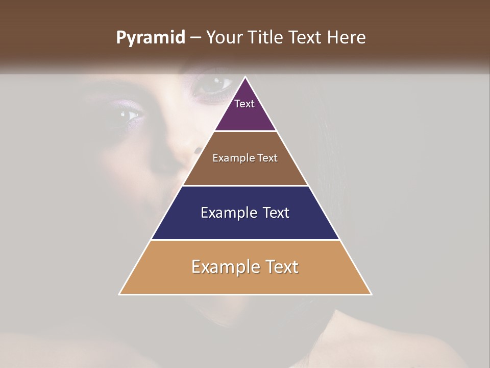 Portrait Alone Hair PowerPoint Template