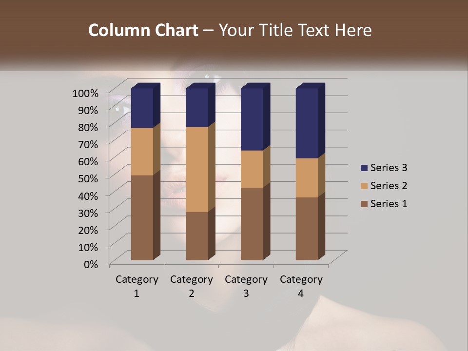 Portrait Alone Hair PowerPoint Template