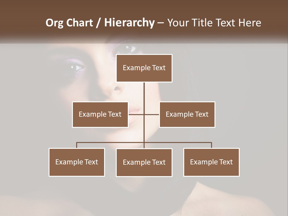 Portrait Alone Hair PowerPoint Template