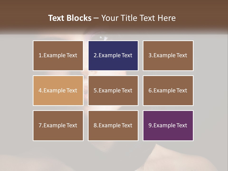 Portrait Alone Hair PowerPoint Template