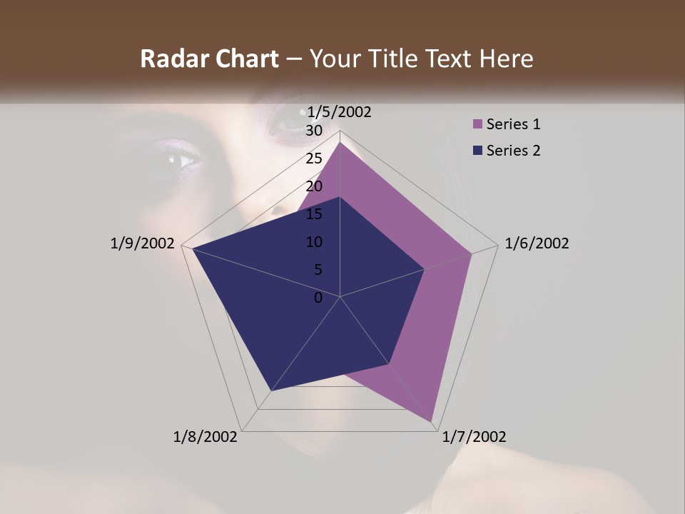 Portrait Alone Hair PowerPoint Template