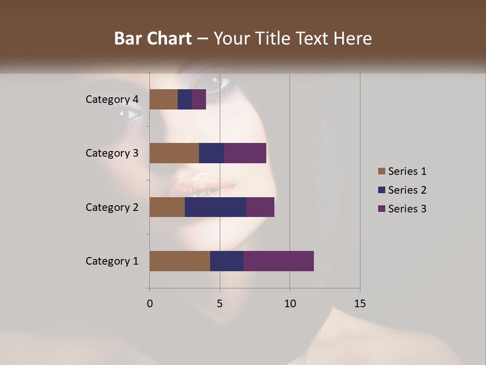 Portrait Alone Hair PowerPoint Template
