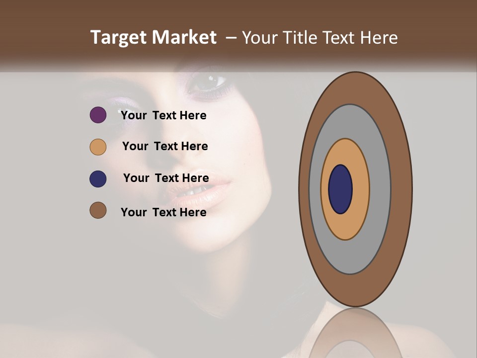 Portrait Alone Hair PowerPoint Template