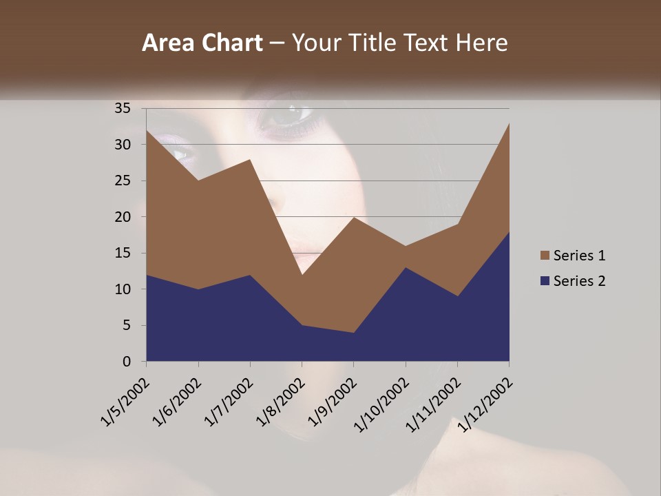 Portrait Alone Hair PowerPoint Template