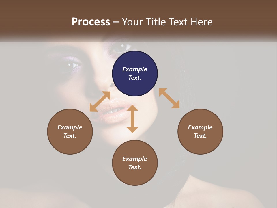 Portrait Alone Hair PowerPoint Template