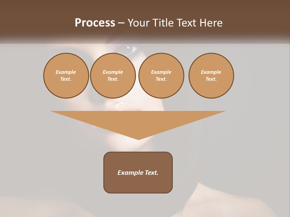 Portrait Alone Hair PowerPoint Template