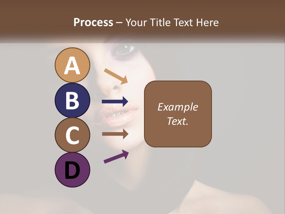 Portrait Alone Hair PowerPoint Template