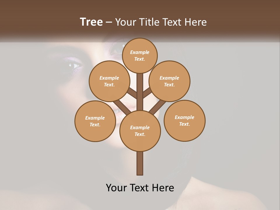 Portrait Alone Hair PowerPoint Template