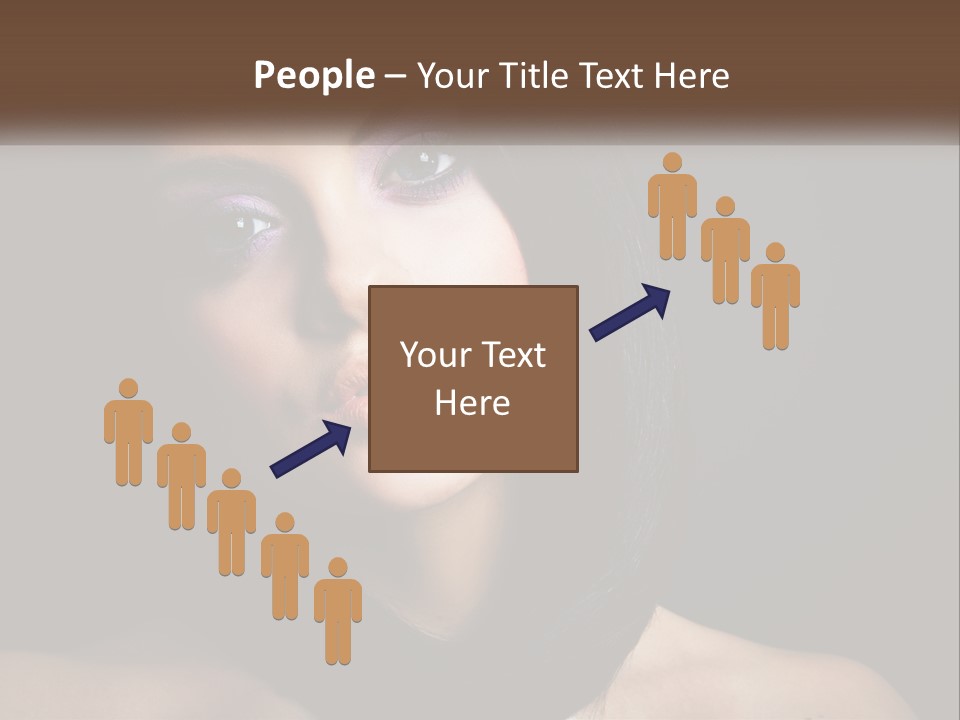 Portrait Alone Hair PowerPoint Template