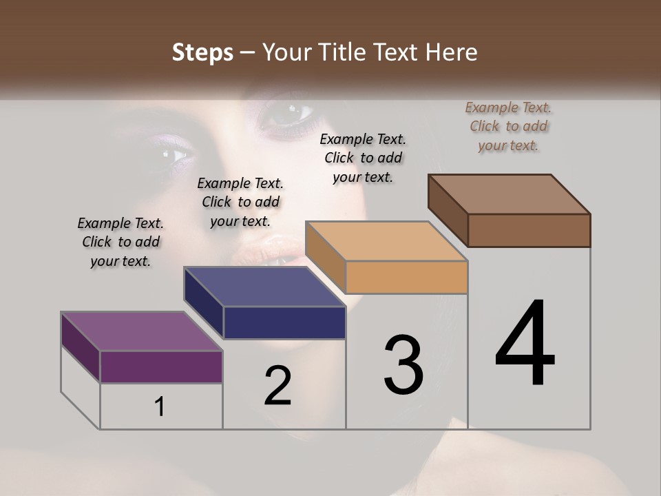 Portrait Alone Hair PowerPoint Template