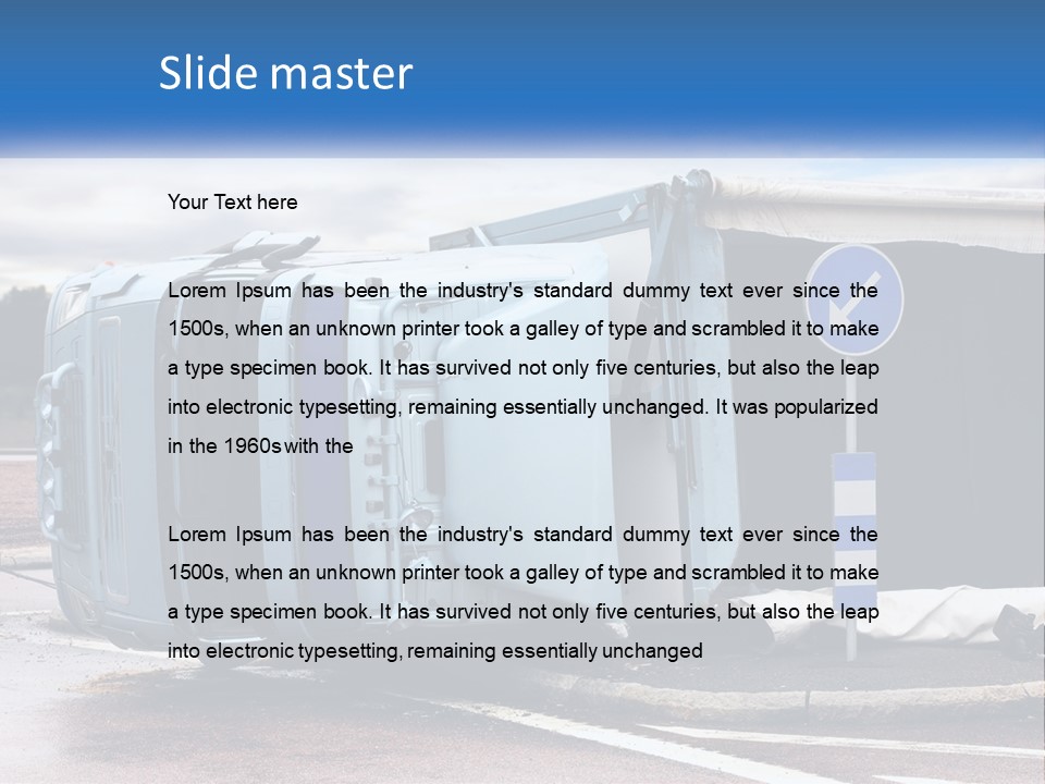 Danger Summer Freight PowerPoint Template