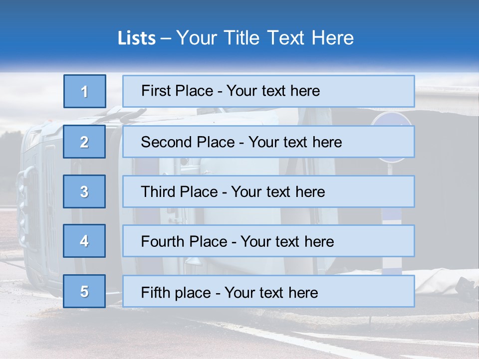 Danger Summer Freight PowerPoint Template