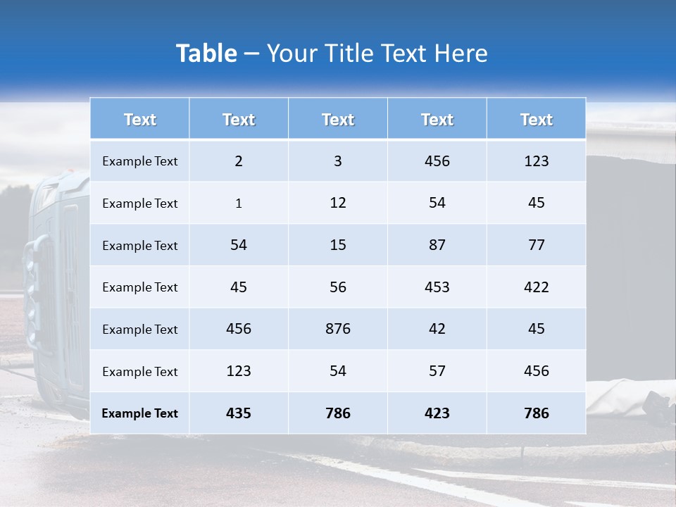 Danger Summer Freight PowerPoint Template