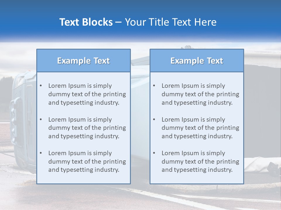 Danger Summer Freight PowerPoint Template