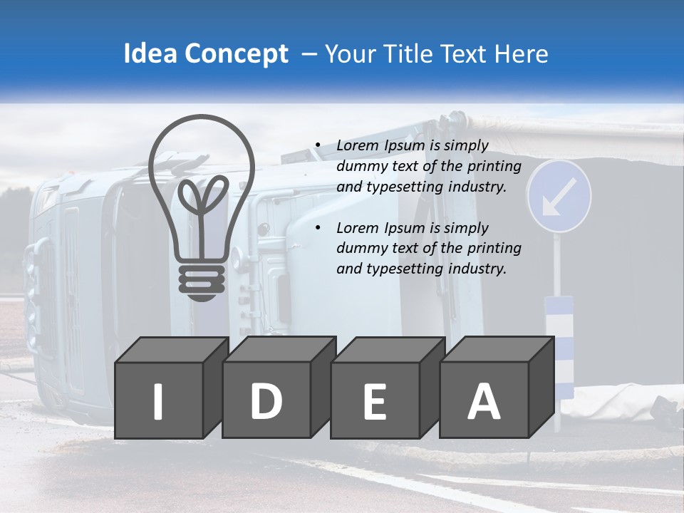 Danger Summer Freight PowerPoint Template