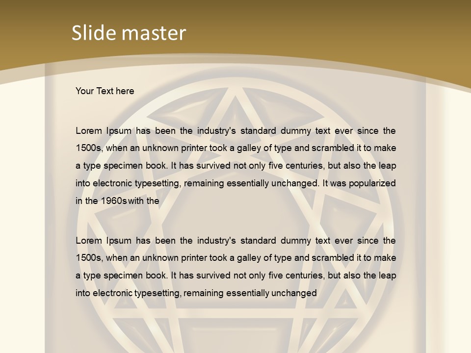 Sacred Gurdjieff Psychology PowerPoint Template