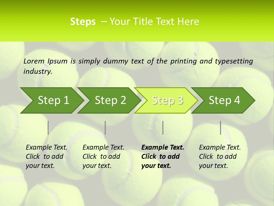 Tenis Tennis Exercise PowerPoint Template