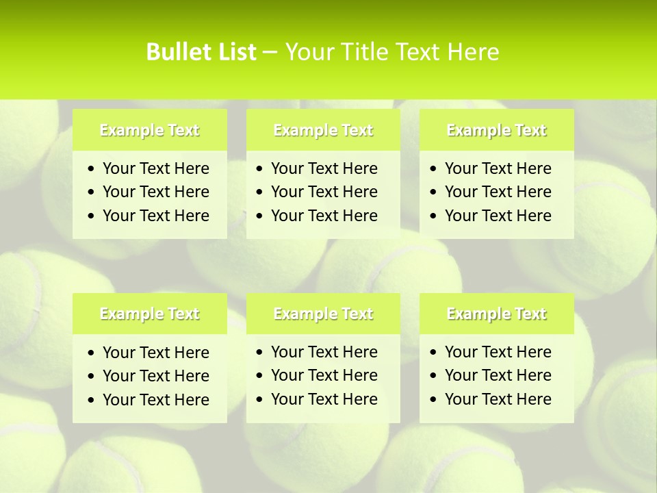 Tenis Tennis Exercise PowerPoint Template