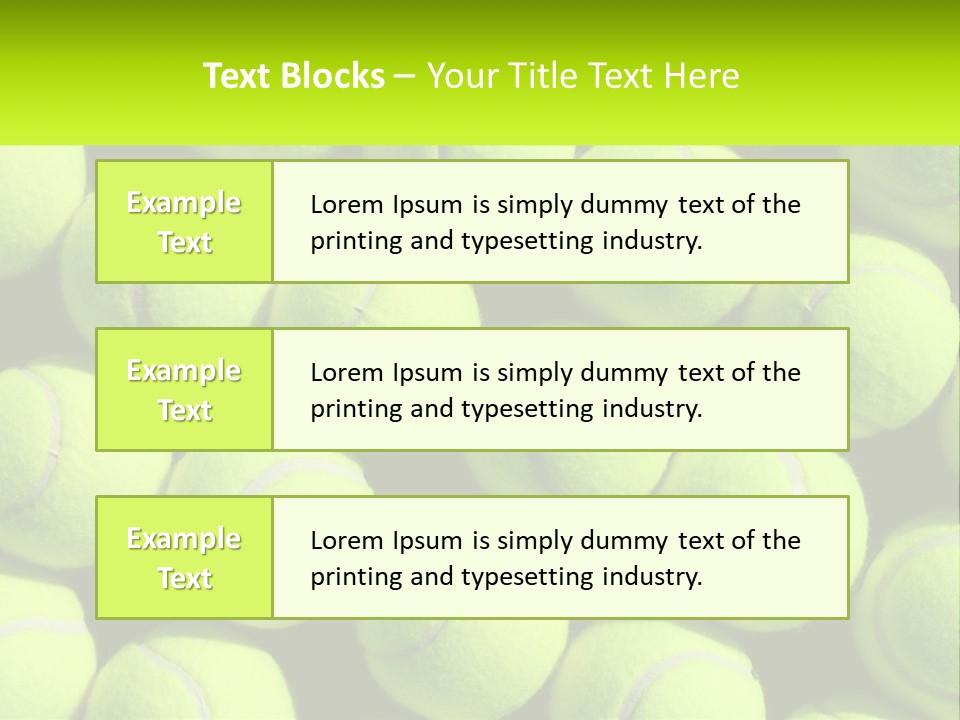 Tenis Tennis Exercise PowerPoint Template