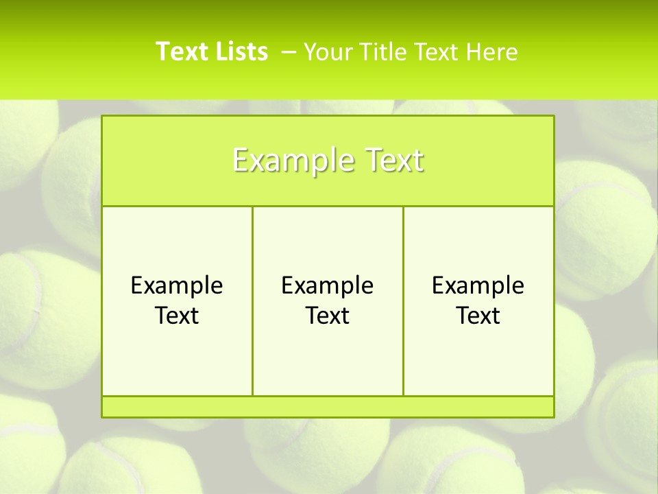 Tenis Tennis Exercise PowerPoint Template