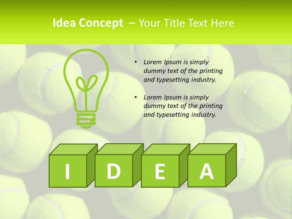 Tenis Tennis Exercise PowerPoint Template