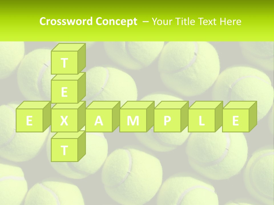 Tenis Tennis Exercise PowerPoint Template